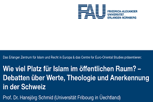 Towards entry "Lecture Invitation: How much Space for Islam in the Public Sphere?"