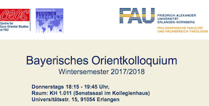 Towards entry "Bavarian Orient Colloquium Winterterm 2017/18"