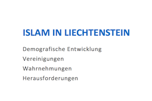 Front page of the Study "Islam in Liechtenstein"