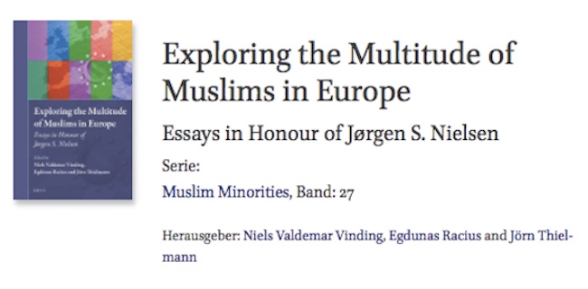 Towards entry "New publication by Jörn Thielmann: “Exploring the Multitude of Muslims in Europe”"