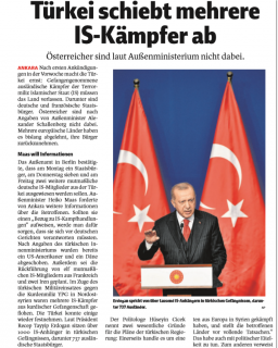 Towards entry "Hüseyin Çiçek on the expulsion of IS-fighters from Turkey"