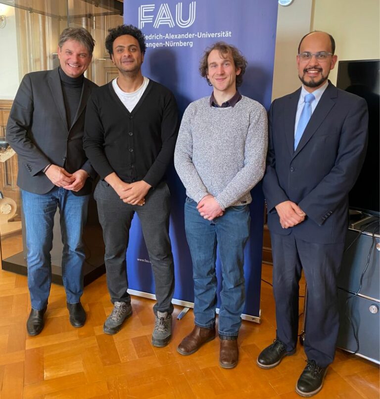 Hatem Elliesie and his team present their research project