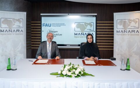 Towards entry "‘Memorandum of Understanding’ between FAU EZIRE and the Manara Regional Centre for Coexistence in Abu Dhabi"